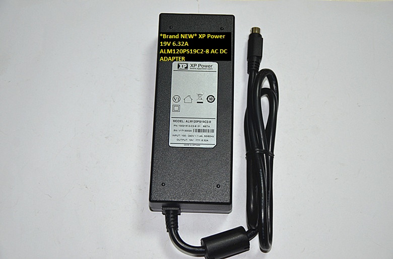*Brand NEW* 4 pin 19V 6.32A XP Power ALM120PS19C2-8 AC DC ADAPTER